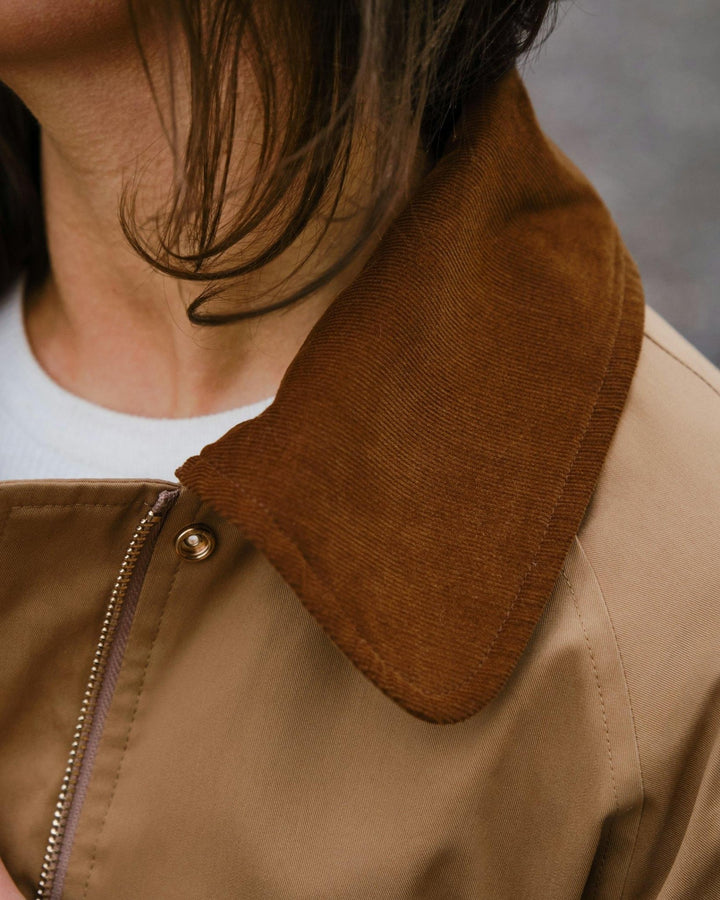 Anastacia Cord Jacket Dark Tan | Yttertøy | Smuk