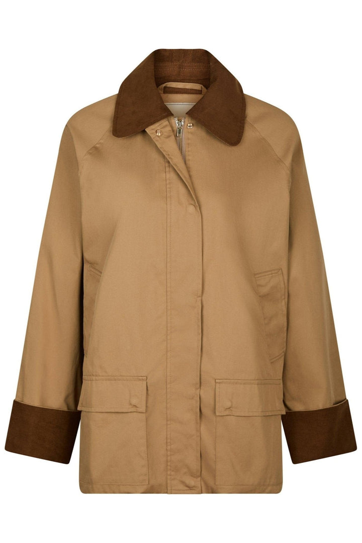 Anastacia Cord Jacket Dark Tan
