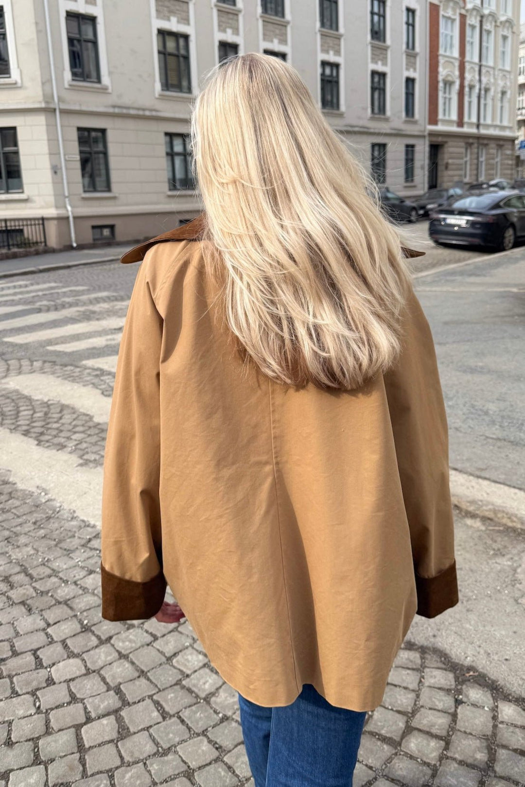 Anastacia Cord Jacket Dark Tan