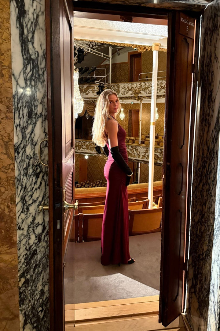 Andrea Maxi Dress Bordeaux | Kjoler | Smuk