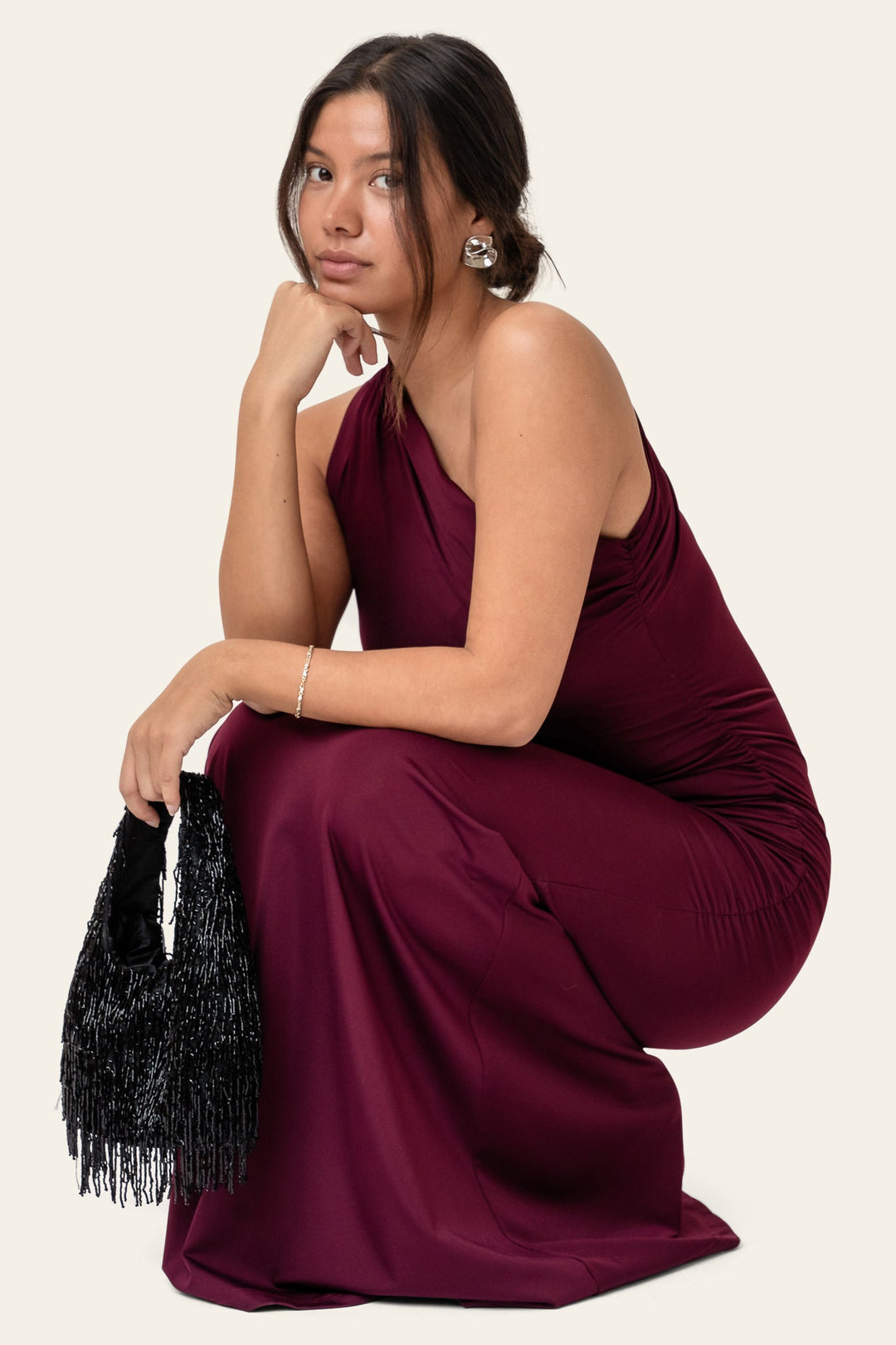 Andrea Maxi Dress Bordeaux | Kjoler | Smuk