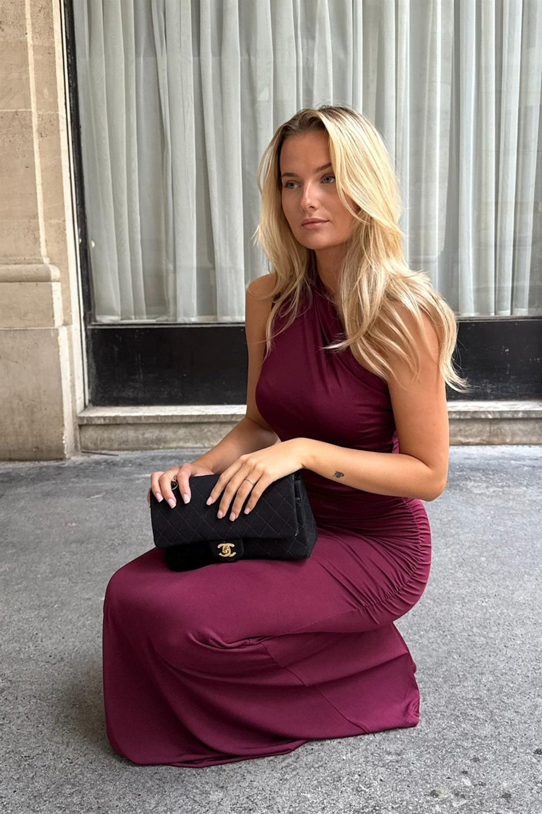 Andrea Maxi Dress Bordeaux | Kjoler | Smuk