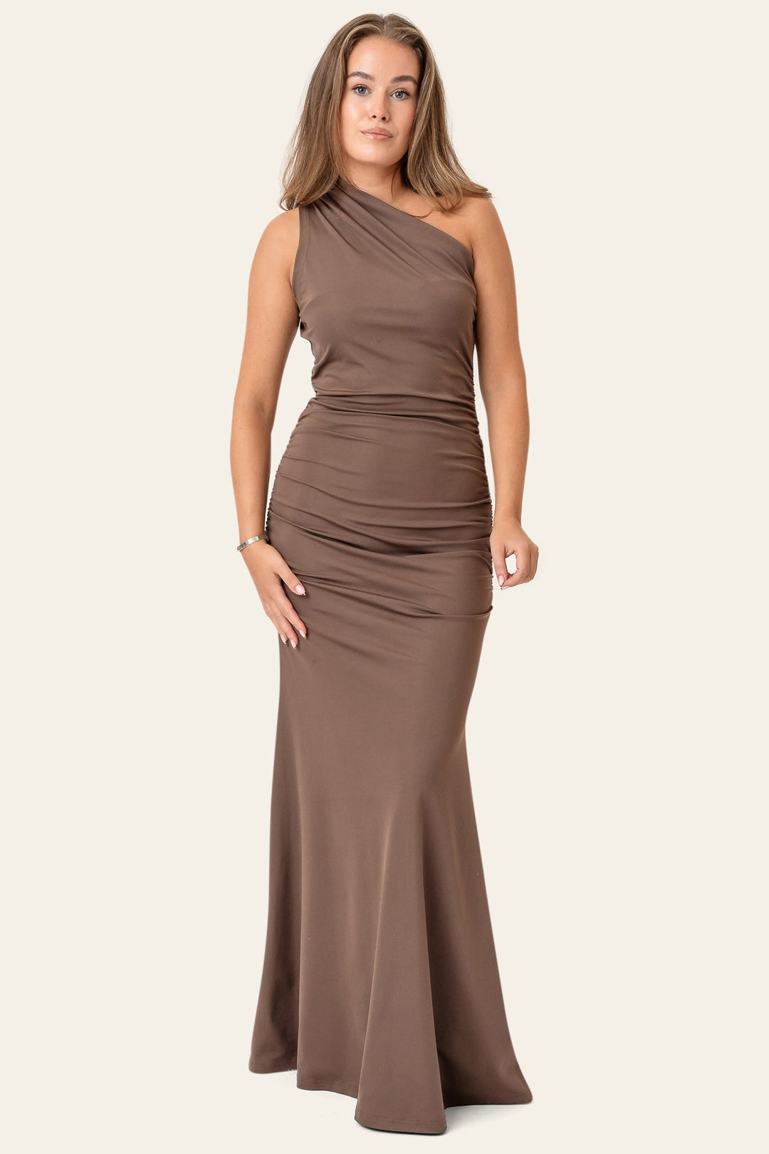 Andrea Maxi Dress Dark Brown | Kjoler | Smuk