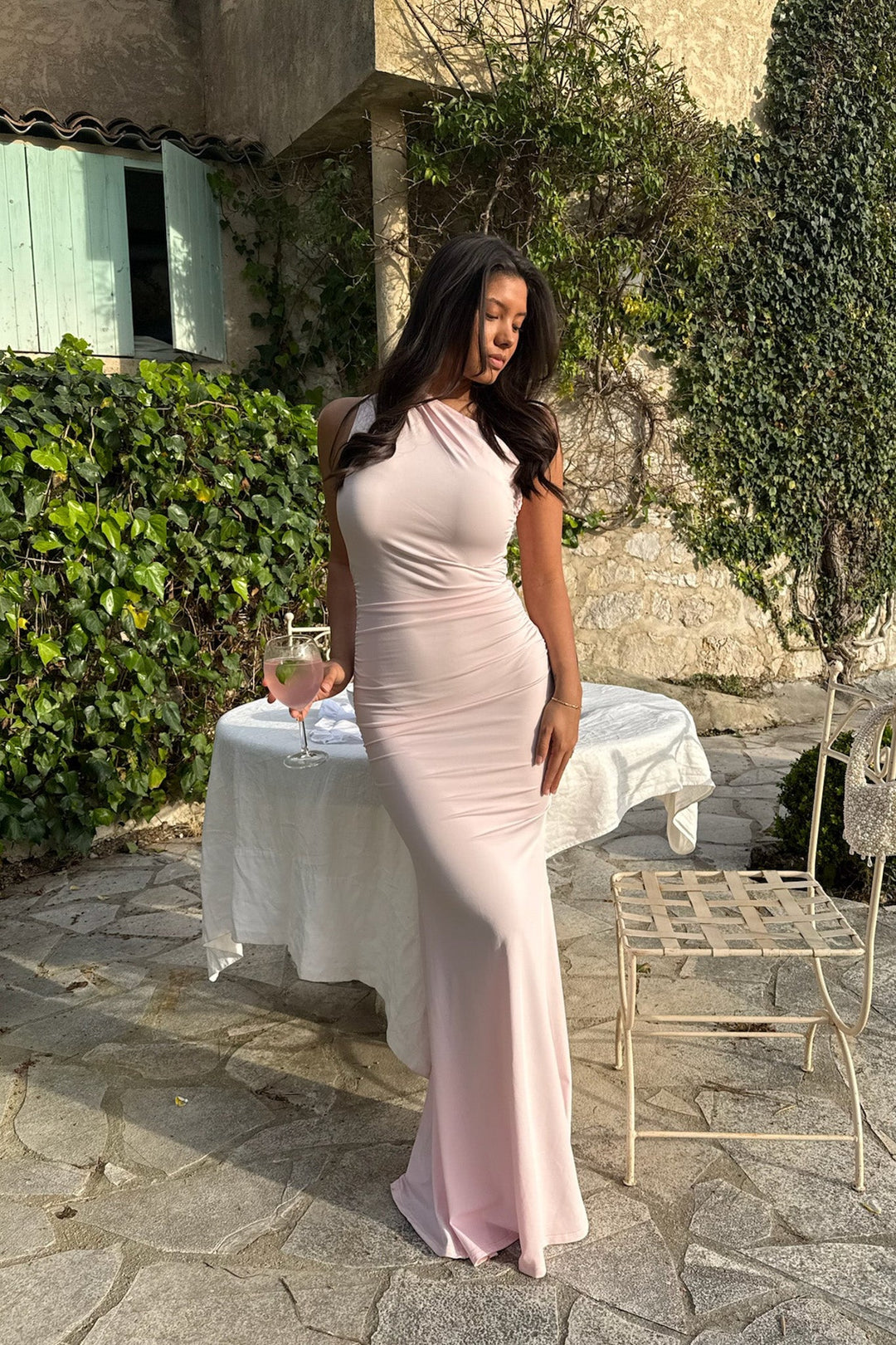 Andrea Maxi Dress Light Pink | Kjoler | Smuk - Dameklær på nett