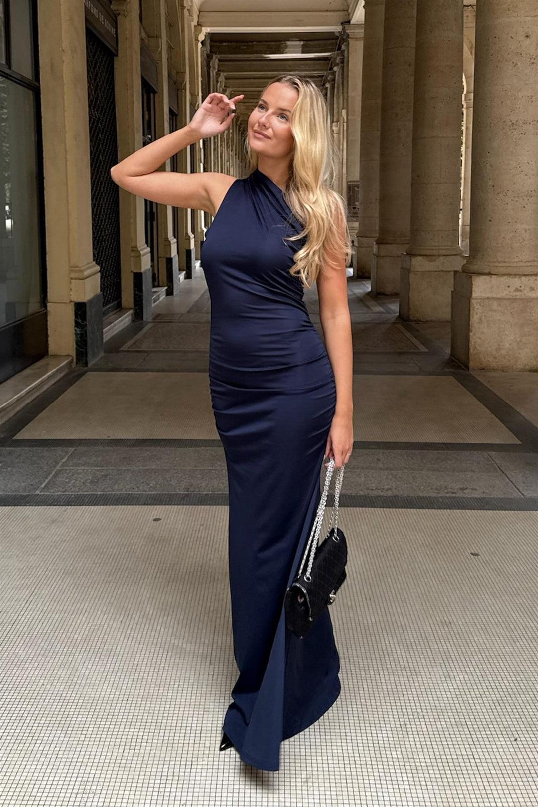 Andrea Maxi Dress Navy | Kjoler | Smuk