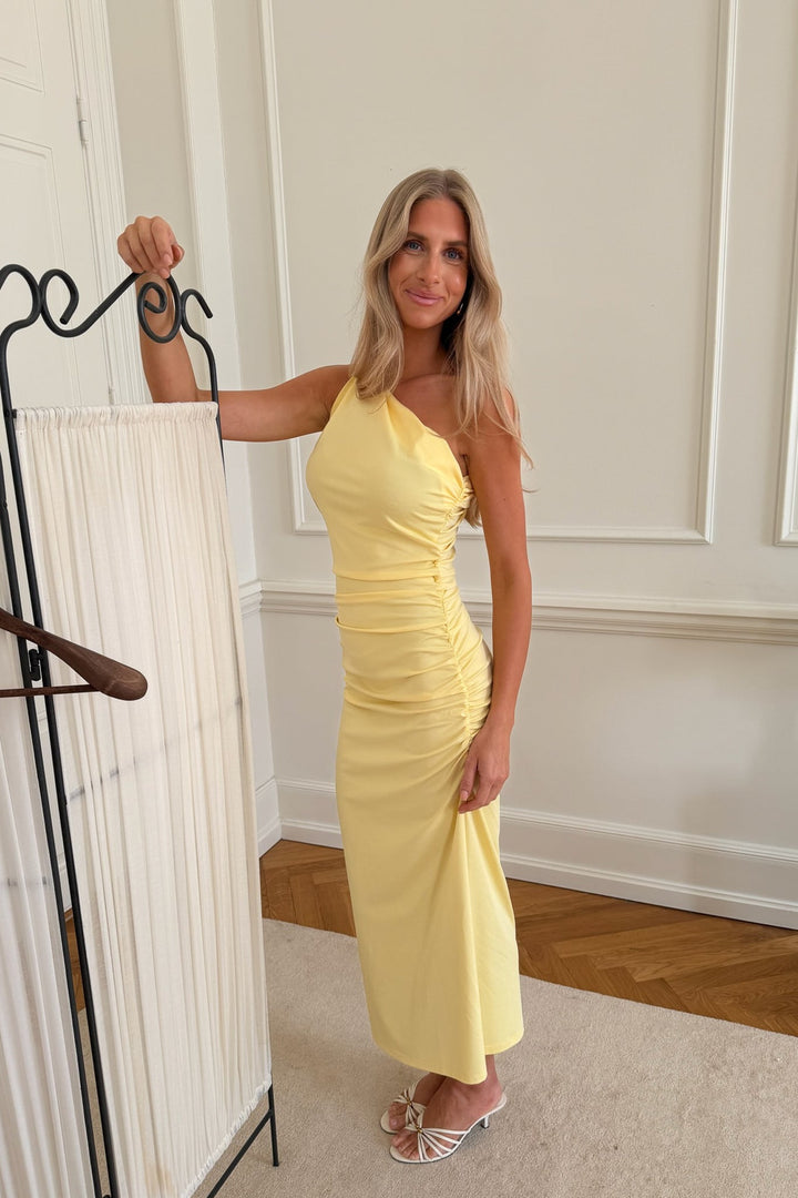 Andrea Midi Dress Yellow | Kjoler | Smuk