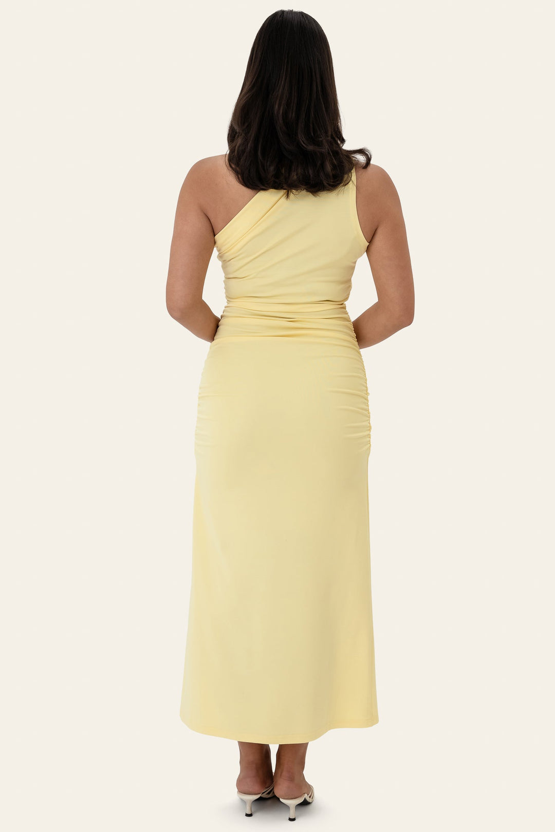 Andrea Midi Dress Yellow | Kjoler | Smuk
