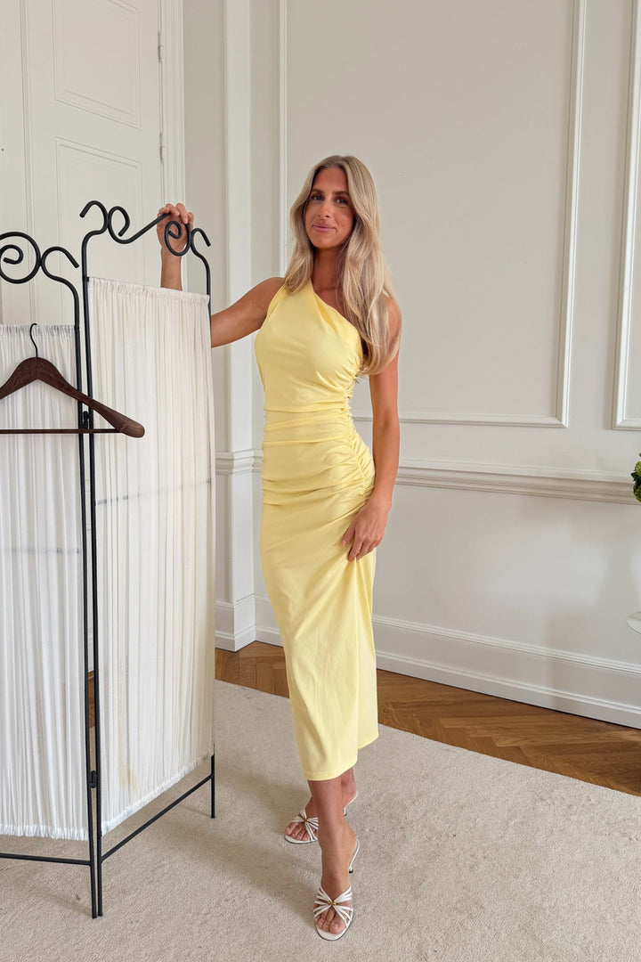 Andrea Midi Dress Yellow | Kjoler | Smuk