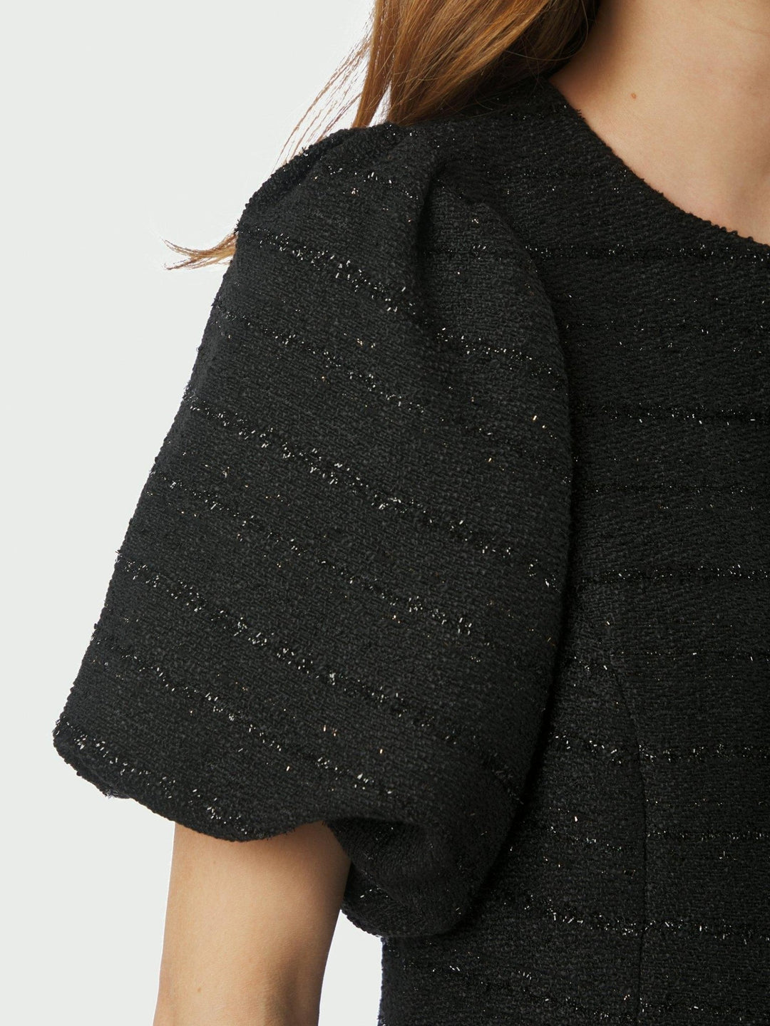 Anela Boucle Blouse Black | Skjorter og bluser | Smuk