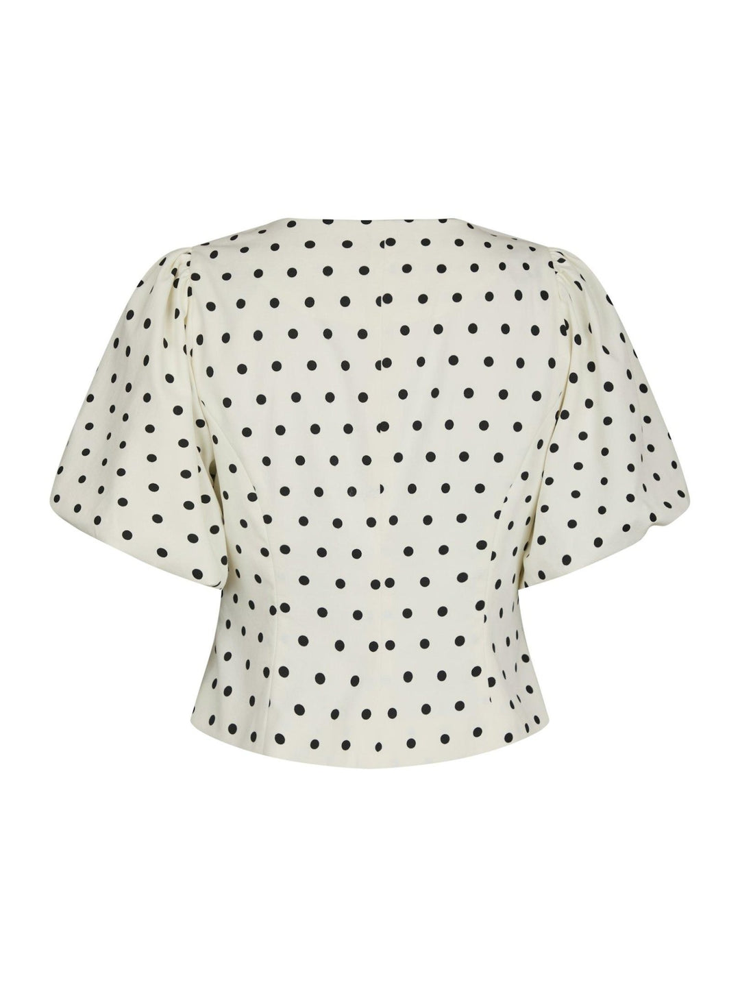 Anela Dot Blouse White | Skjorter og bluser | Smuk