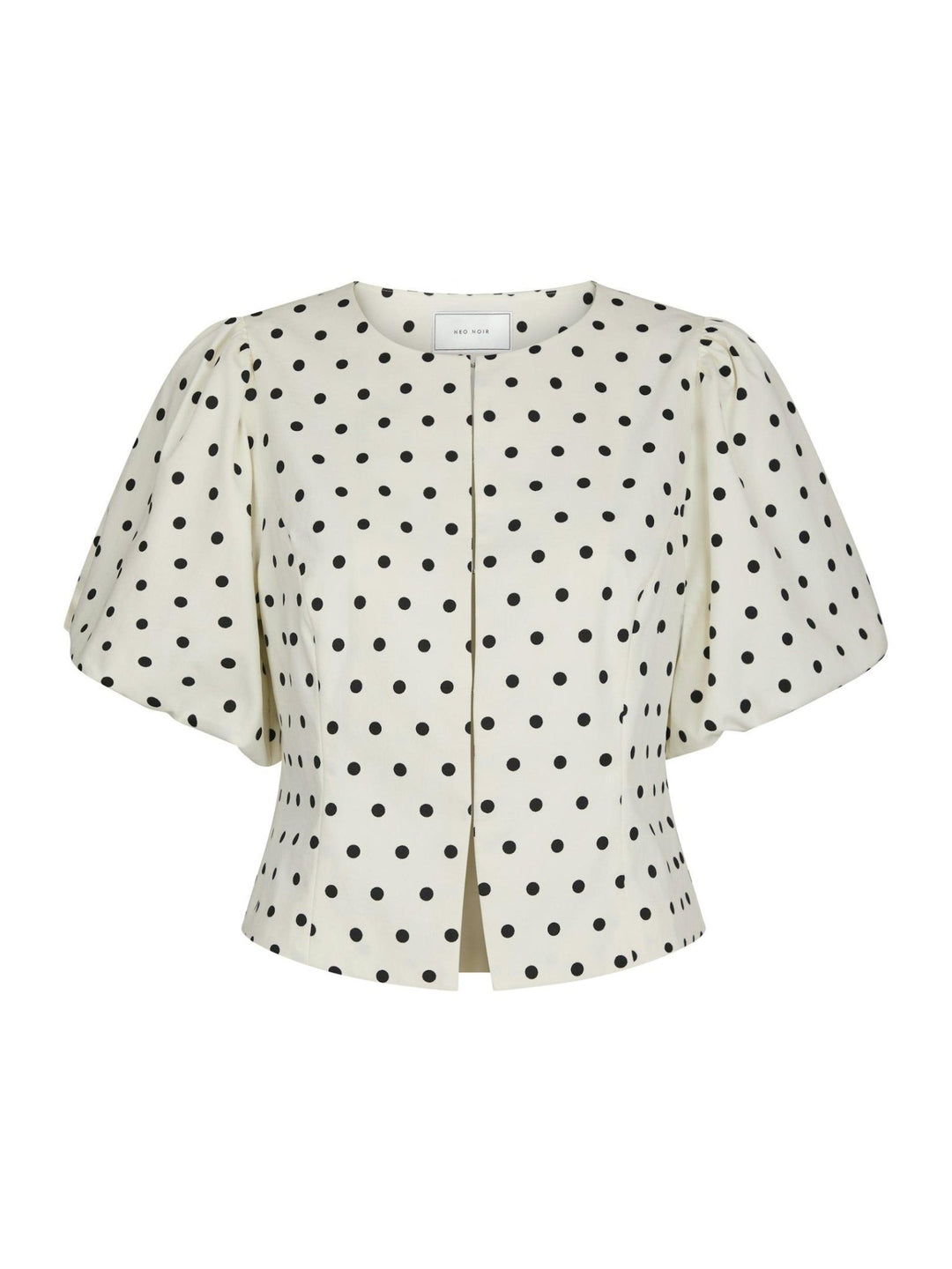 Anela Dot Blouse White | Skjorter og bluser | Smuk