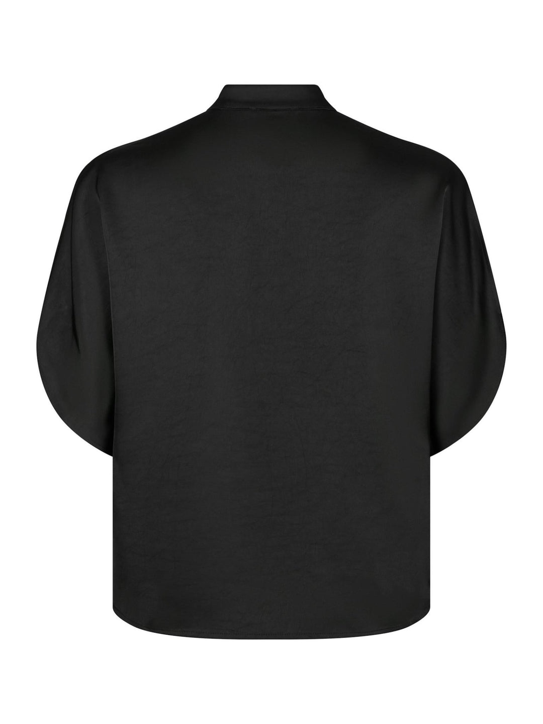 Anelle Heavy Sateen Blouse Black | Skjorter og bluser | Smuk
