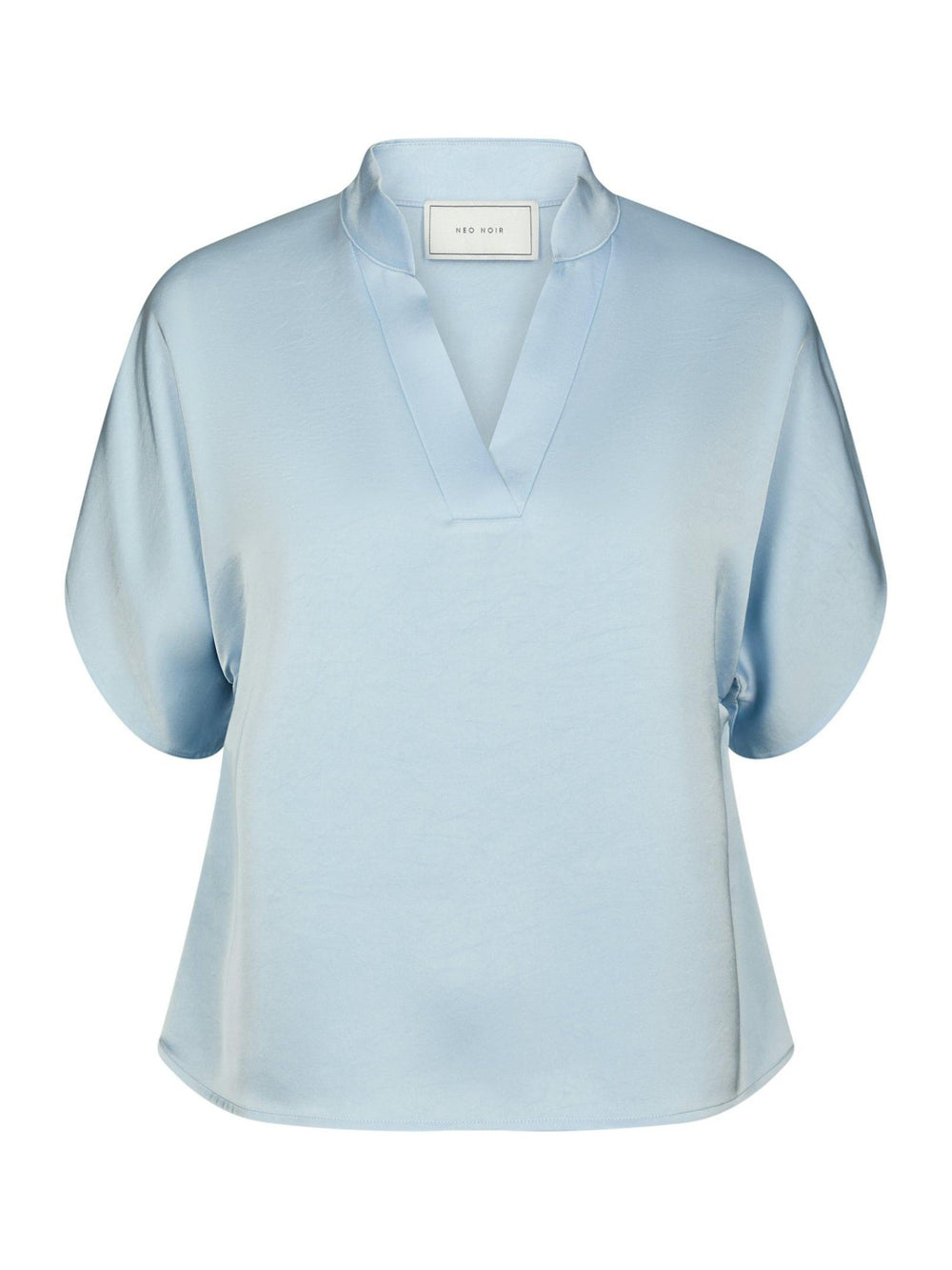 Anelle Heavy Sateen Blouse Light Blue | Skjorter og bluser | Smuk