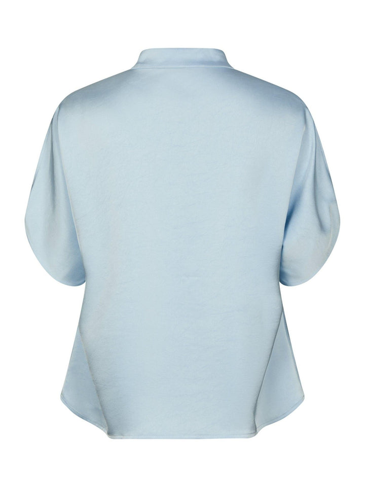 Anelle Heavy Sateen Blouse Light Blue | Skjorter og bluser | Smuk