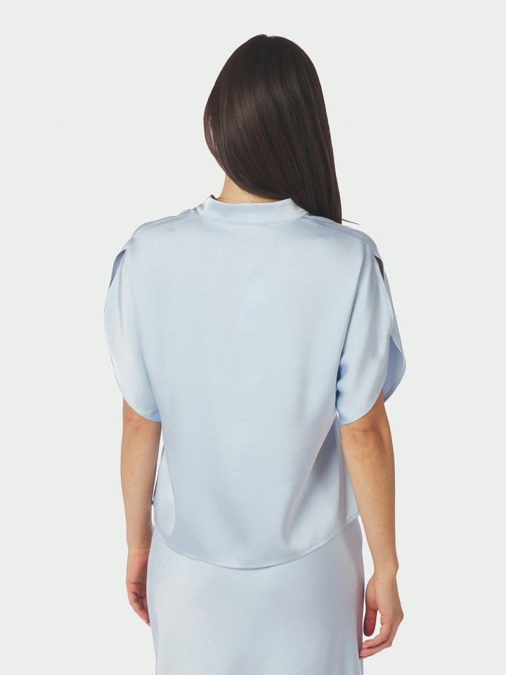 Anelle Heavy Sateen Blouse Light Blue | Skjorter og bluser | Smuk