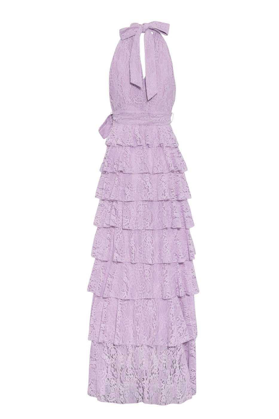 Angel Maxi Dress Halterneck Lavender Lace | Kjoler | Smuk - Dameklær på nett
