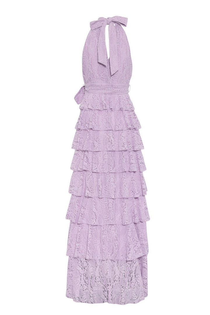 Angel Maxi Dress Halterneck Lavender Lace | Kjoler | Smuk - Dameklær på nett