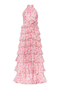 Angel Maxi Halterneck Dress Garden Serenade