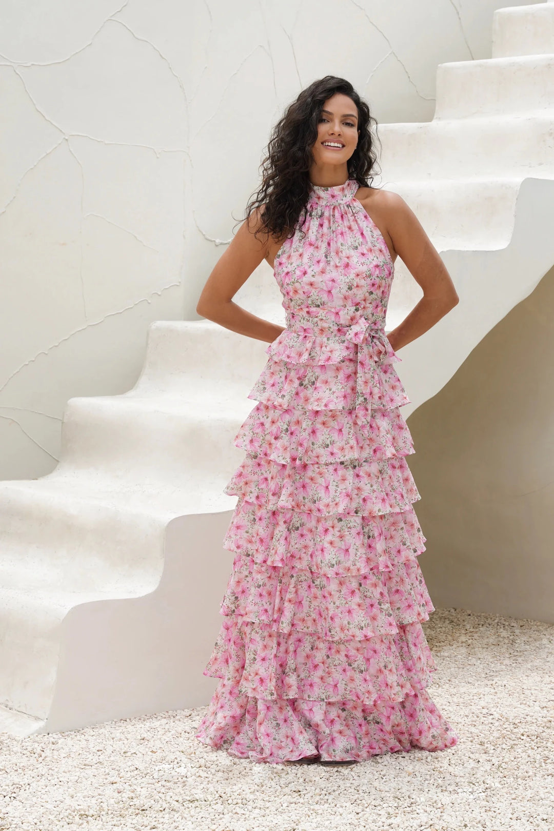Angel Maxi Halterneck Dress Garden Serenade | Kjoler | Smuk