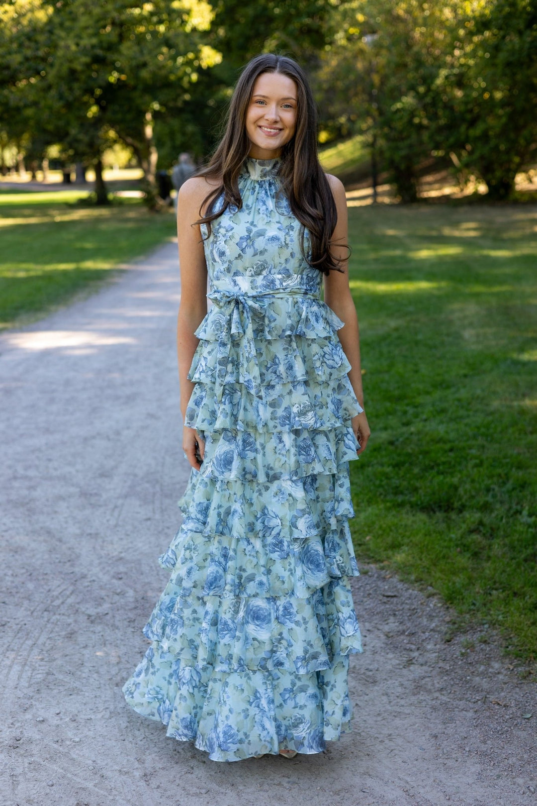 Angel Maxi Halterneck Midnight Bloom | Kjoler | Smuk