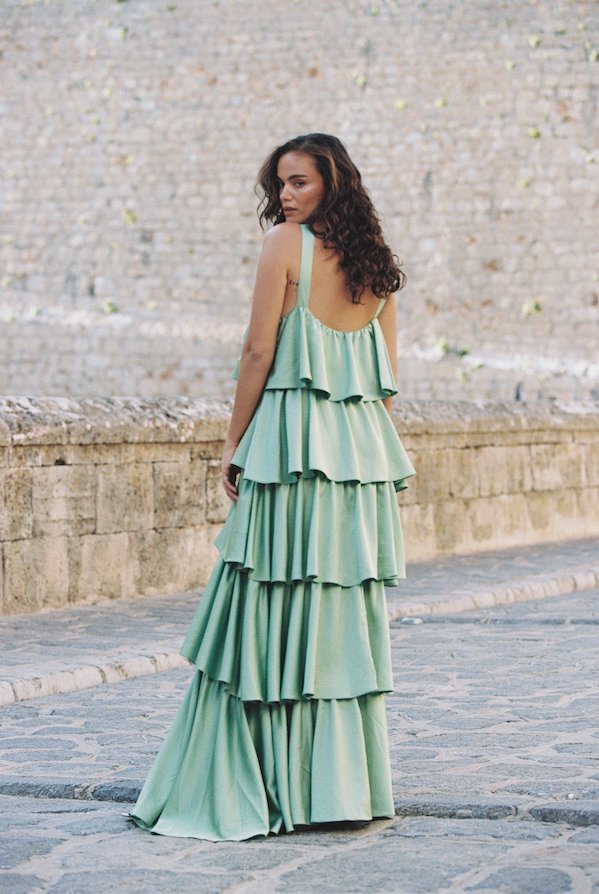 Angela Maxi Dress Pistachio | Kjoler | Smuk - Dameklær på nett