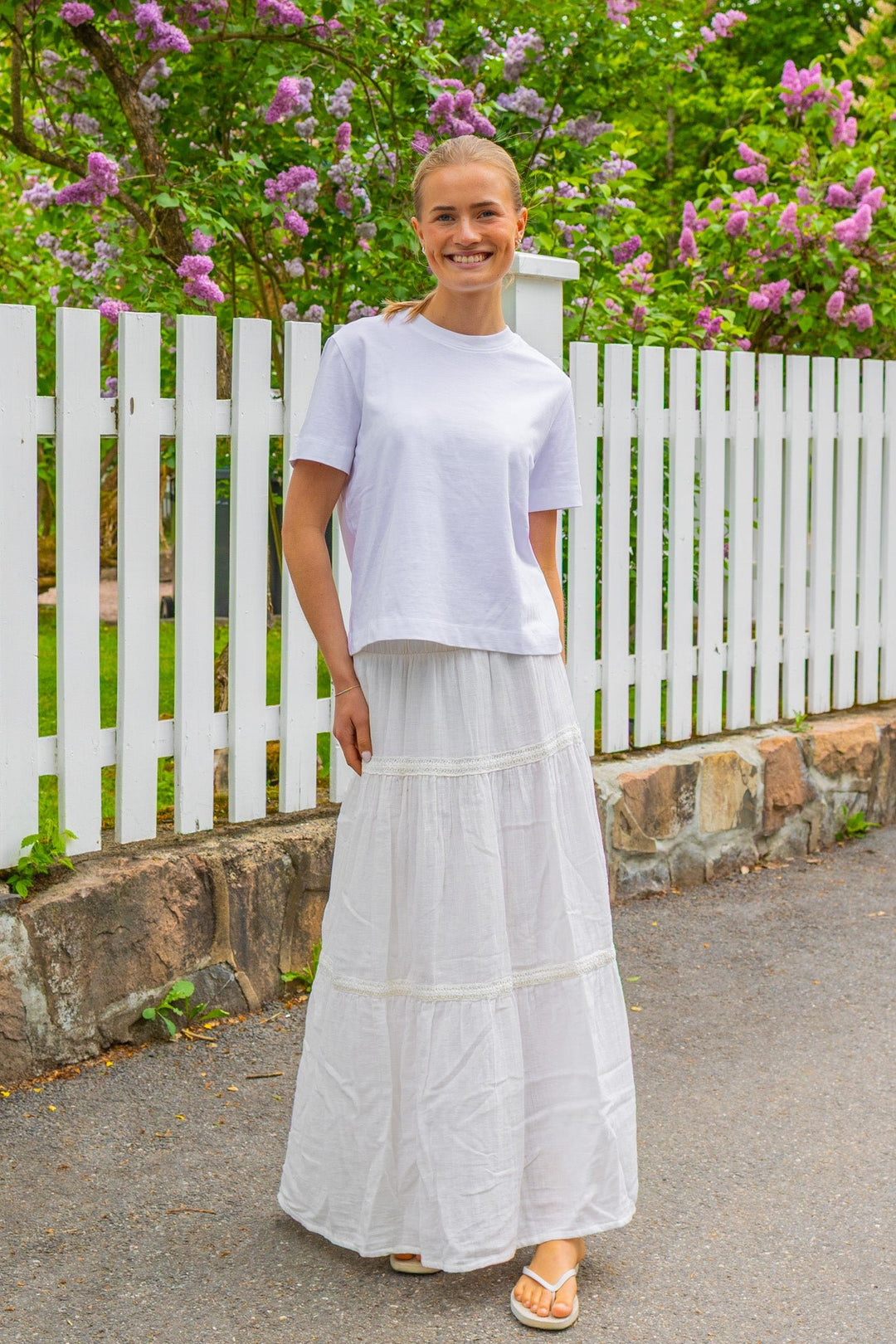 Anini Hw Ankle Skirt Star White | Skjørt | Smuk