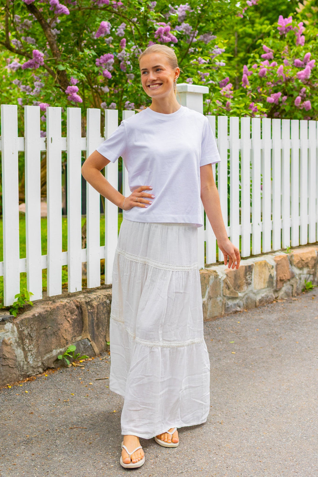 Anini Hw Ankle Skirt Star White | Skjørt | Smuk