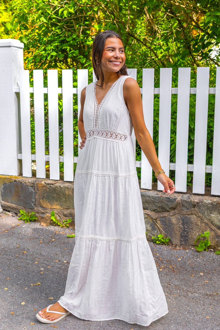 Anini Sl Ankle Dress Star White | Kjoler | Smuk