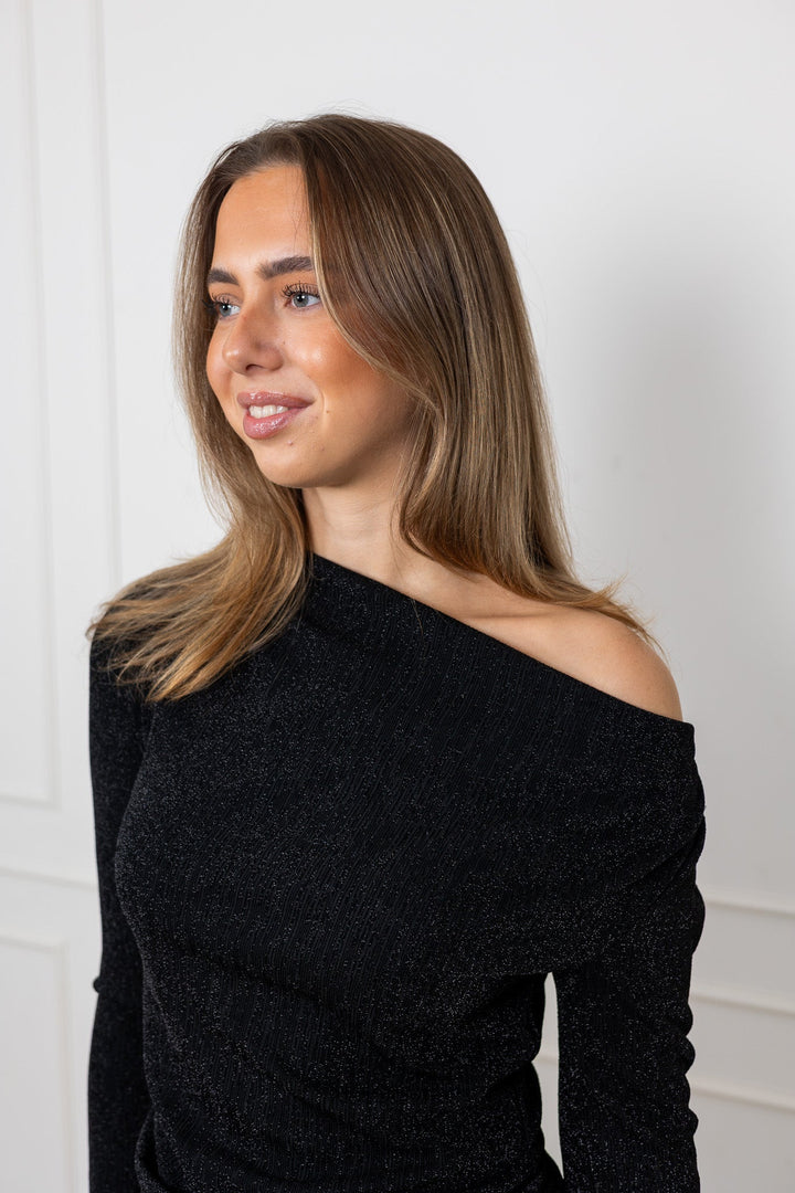 Anja Ls Slim Short Dress Black | Kjoler | Smuk - Dameklær på nett