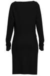 Anja Ls Slim Short Dress Black