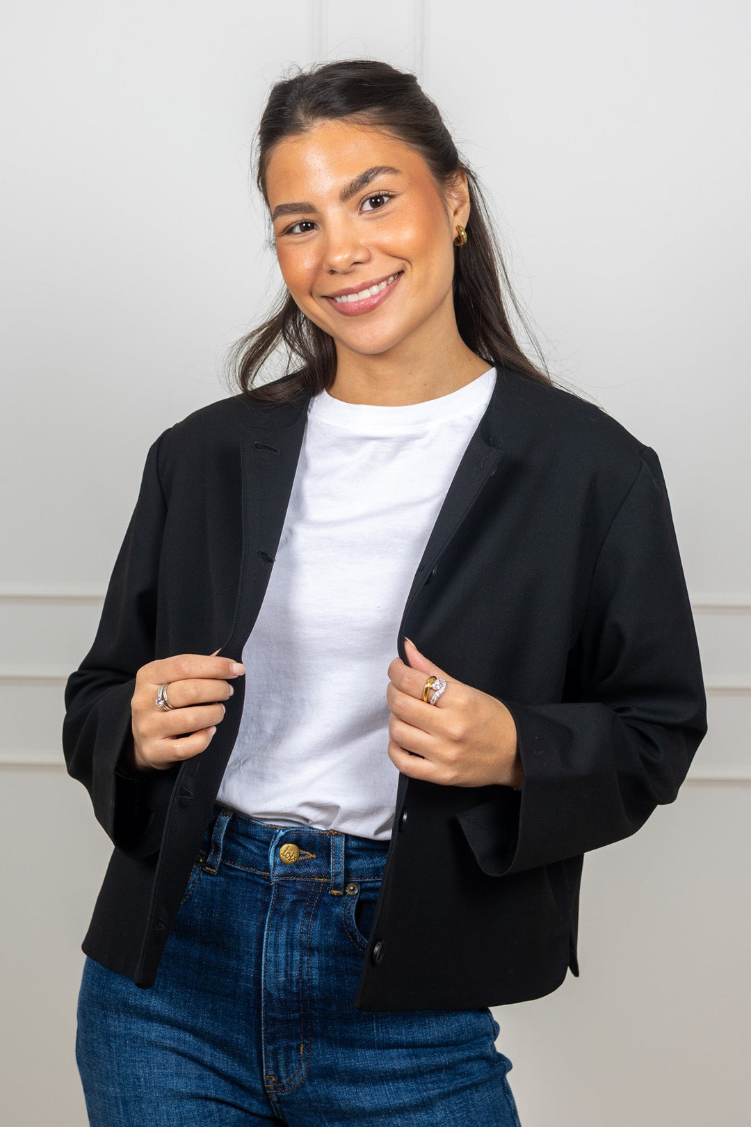 Anna Blazer Black | Blazer | Smuk