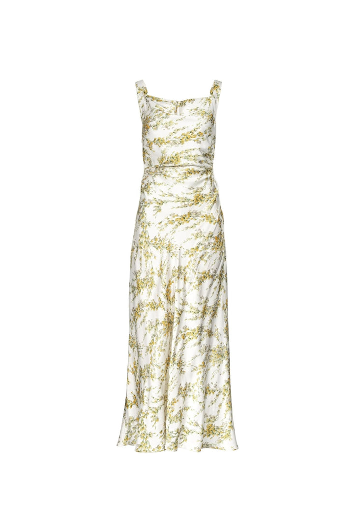 Anna Dress Yellow Mimosa Print | Kjoler | Smuk