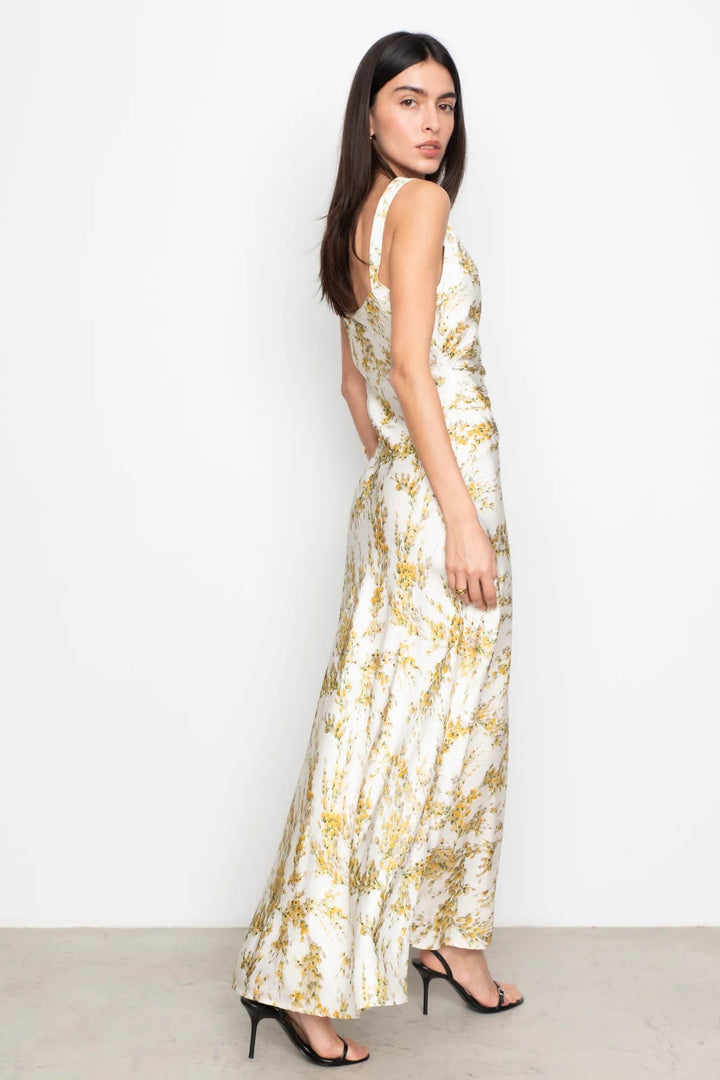 Anna Dress Yellow Mimosa Print | Kjoler | Smuk