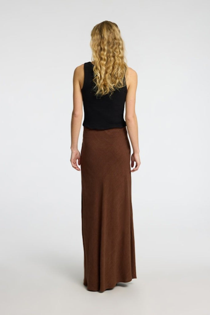 Anna U - Neck Tank Top Black | Topper | Smuk - Dameklær på nett