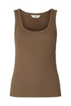 Anna U-Neck Tank Top Chocolate Chip