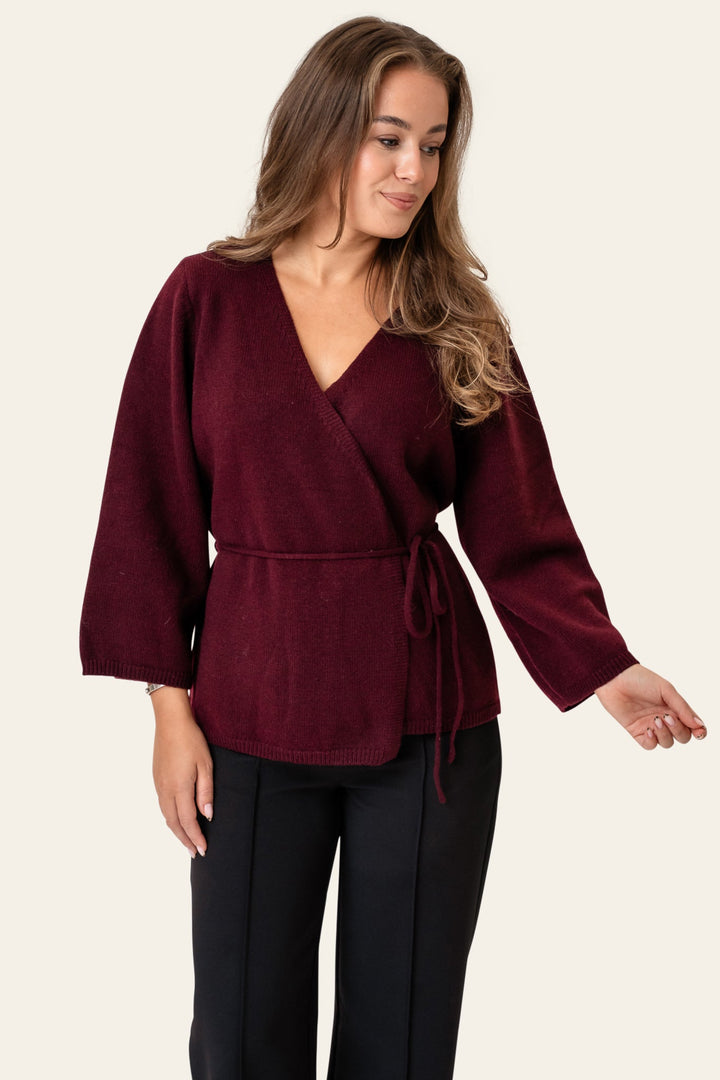Anne Cardigan Bordeaux | Genser | Smuk
