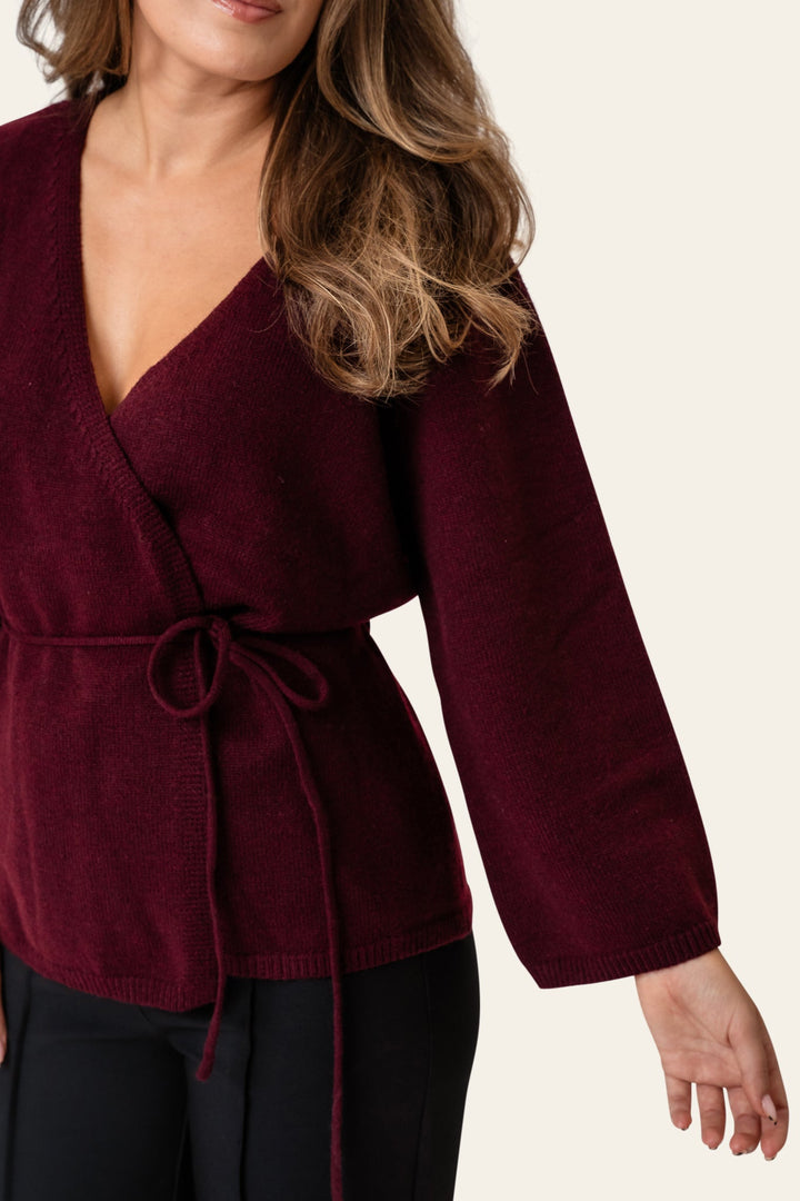 Anne Cardigan Bordeaux | Genser | Smuk