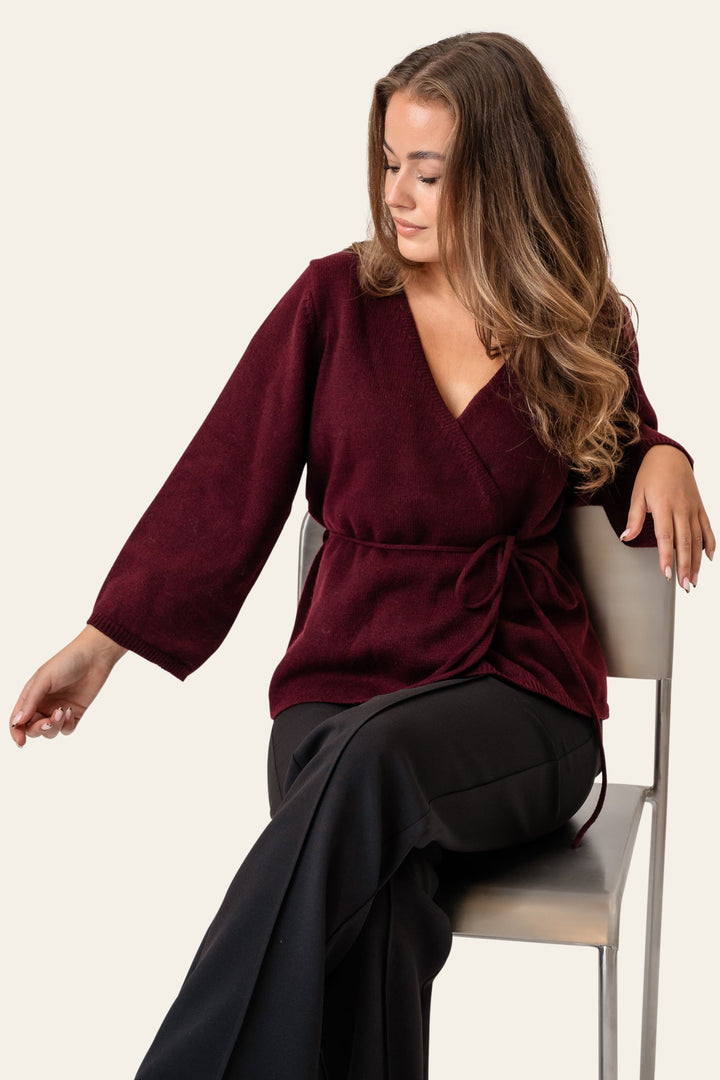 Anne Cardigan Bordeaux | Genser | Smuk