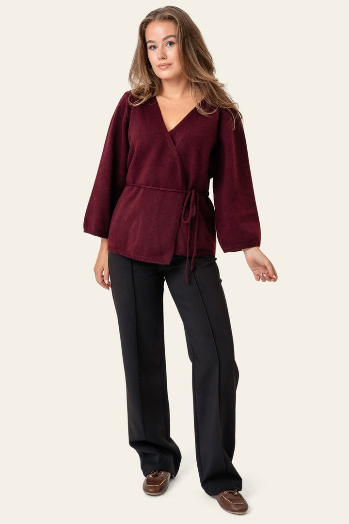 Anne Cardigan Bordeaux | Genser | Smuk