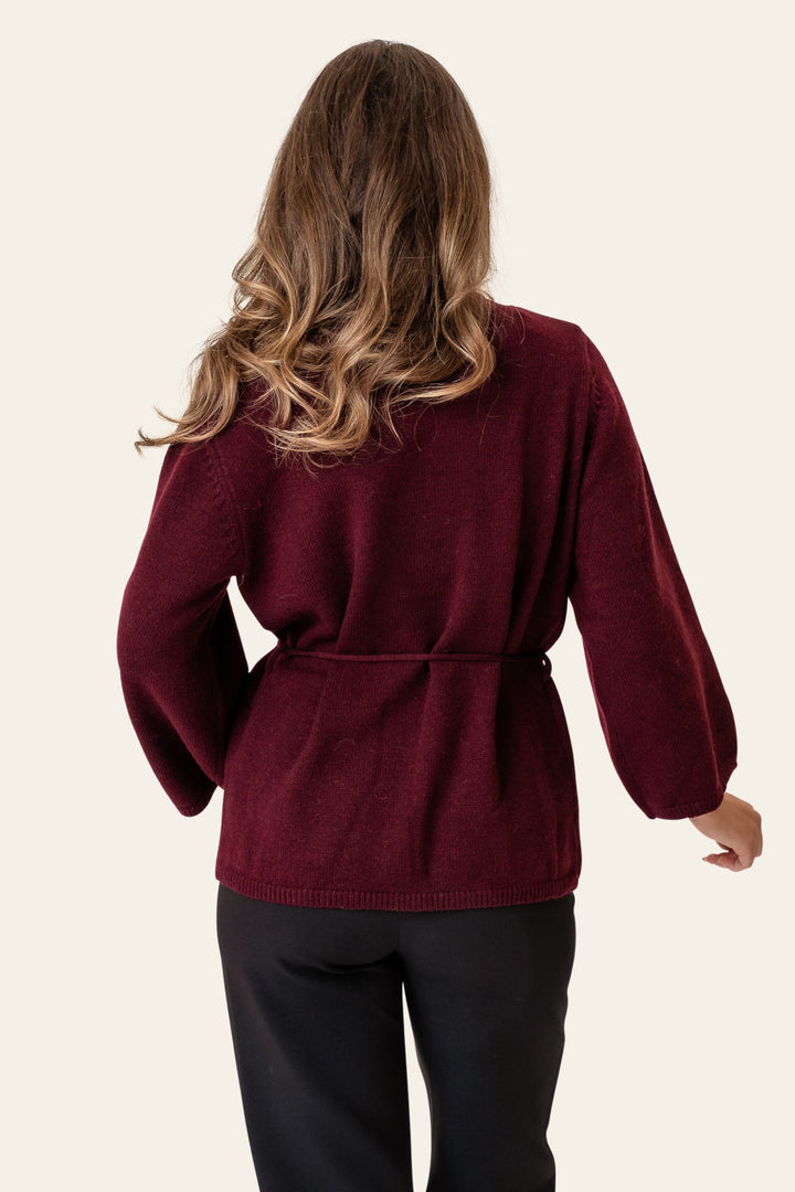 Anne Cardigan Bordeaux | Genser | Smuk