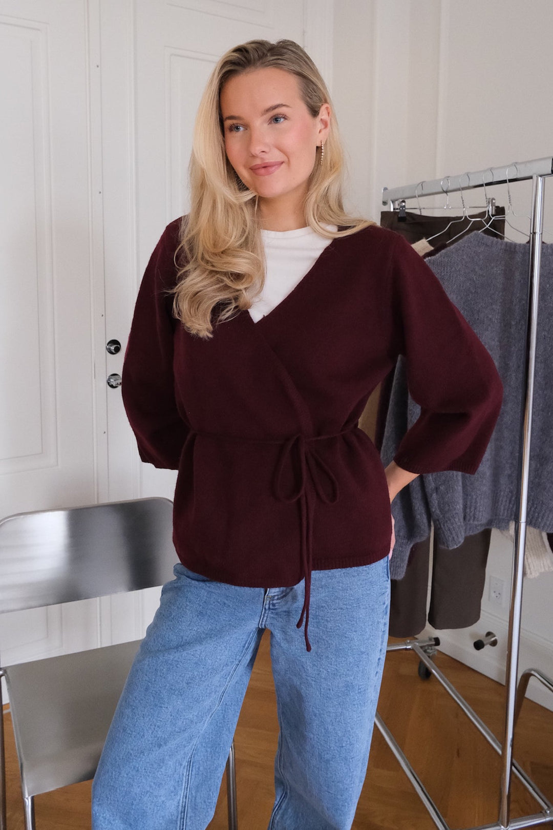 Anne Cardigan Bordeaux | Genser | Smuk