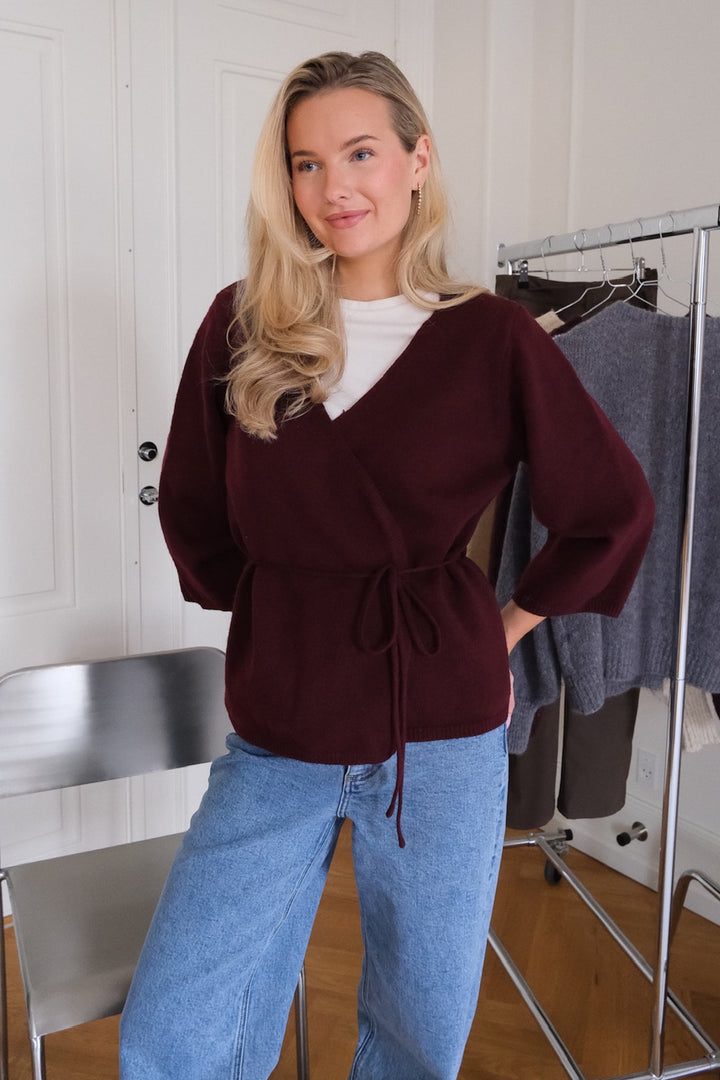 Anne Cardigan Bordeaux | Genser | Smuk