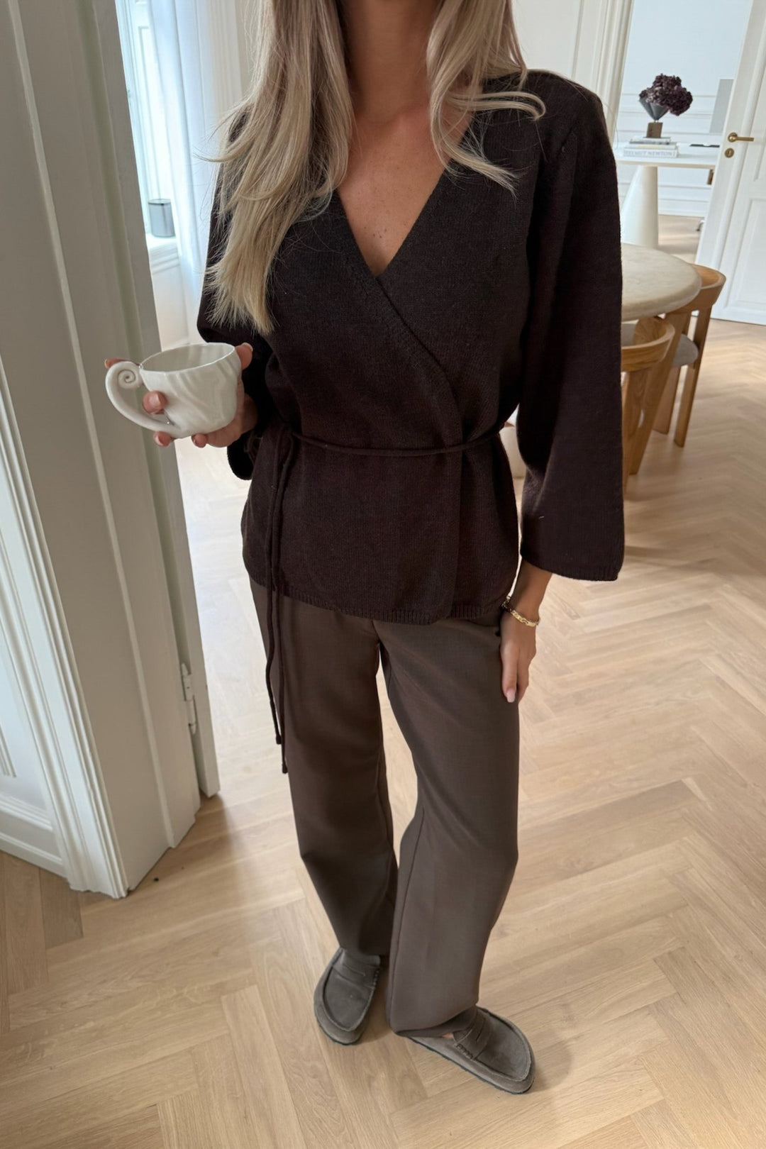 Anne Cardigan Dark Brown | Genser | Smuk