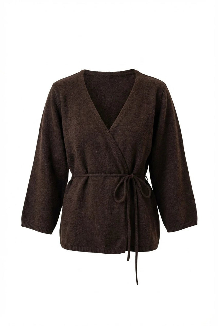 Anne Cardigan Dark Brown | Genser | Smuk