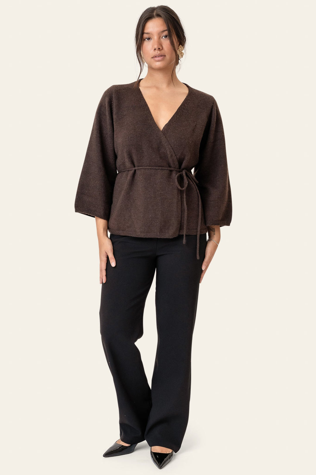 Anne Cardigan Dark Brown | Genser | Smuk