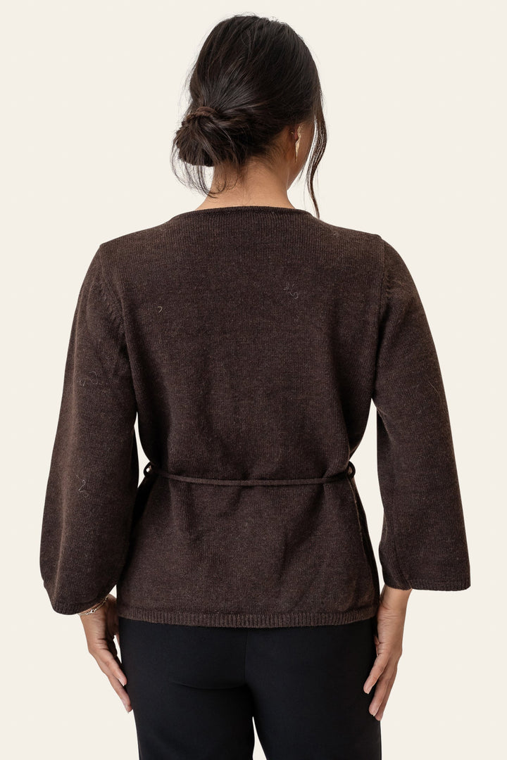 Anne Cardigan Dark Brown | Genser | Smuk