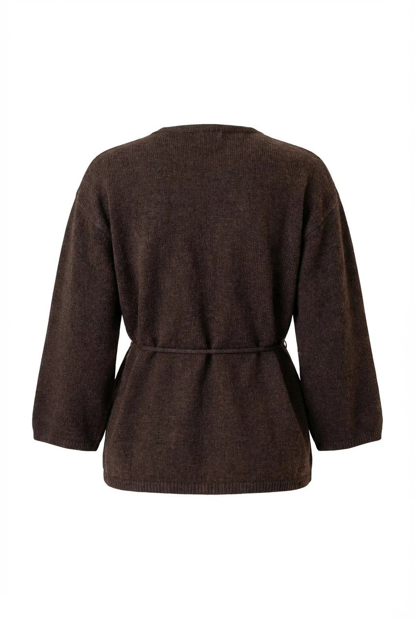 Anne Cardigan Dark Brown | Genser | Smuk