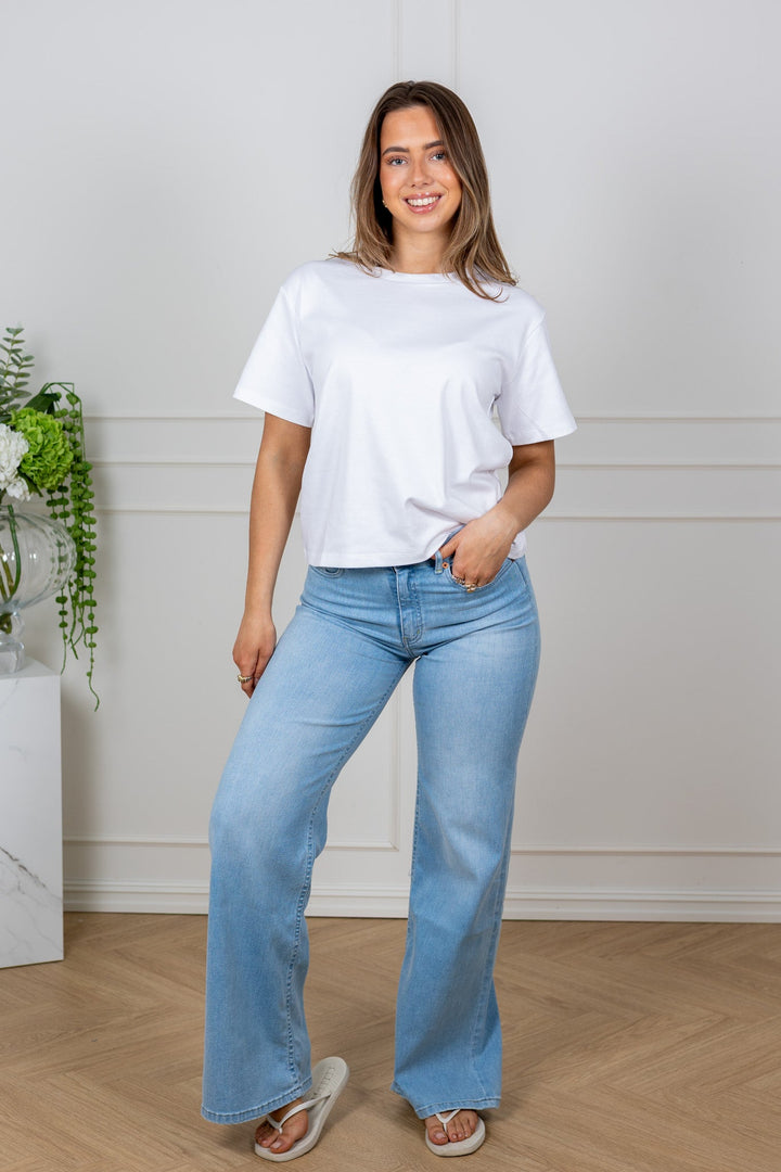 Anne T-Shirt Bright White | Topper | Smuk
