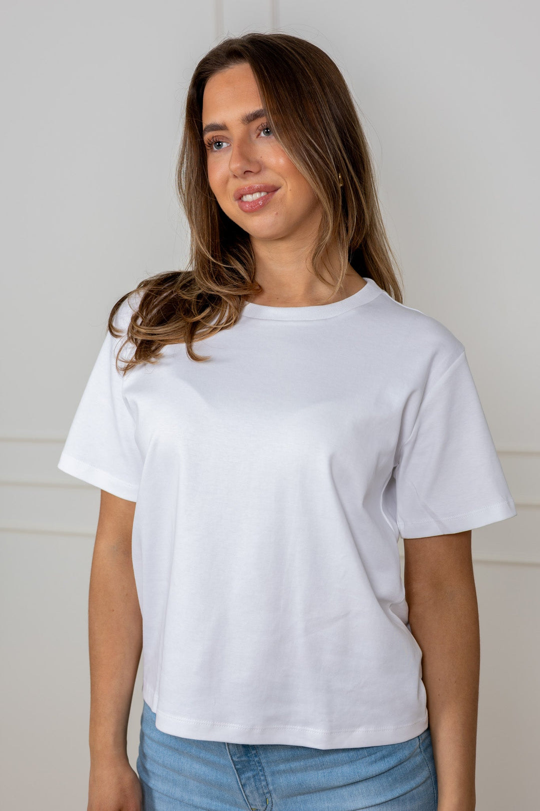 Anne T-Shirt Bright White | Topper | Smuk