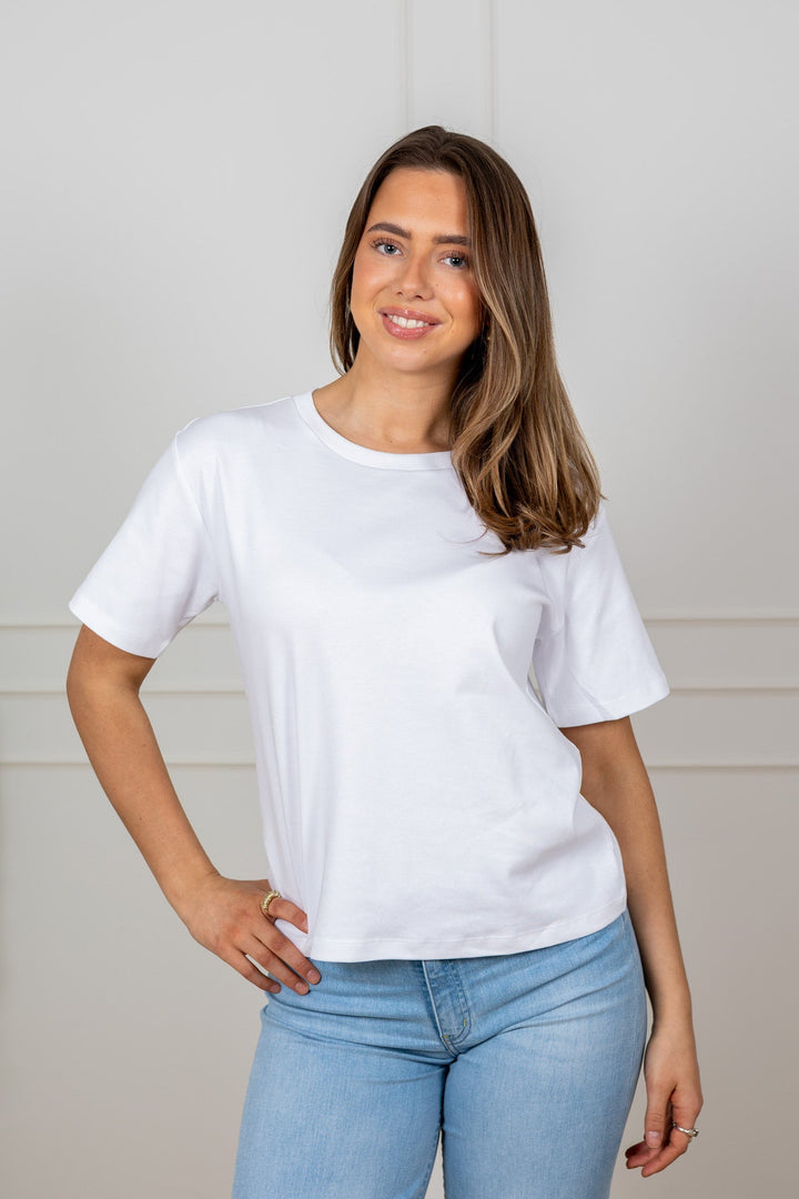 Anne T-Shirt Bright White | Topper | Smuk